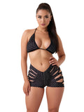 Black Cut Shorts